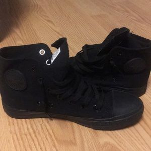 All Black Converse High Tops